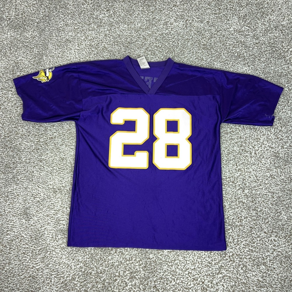 Minnesota Vikings Jersey Mens Large Purple NFL Football Adrian Peterson 28 Sport